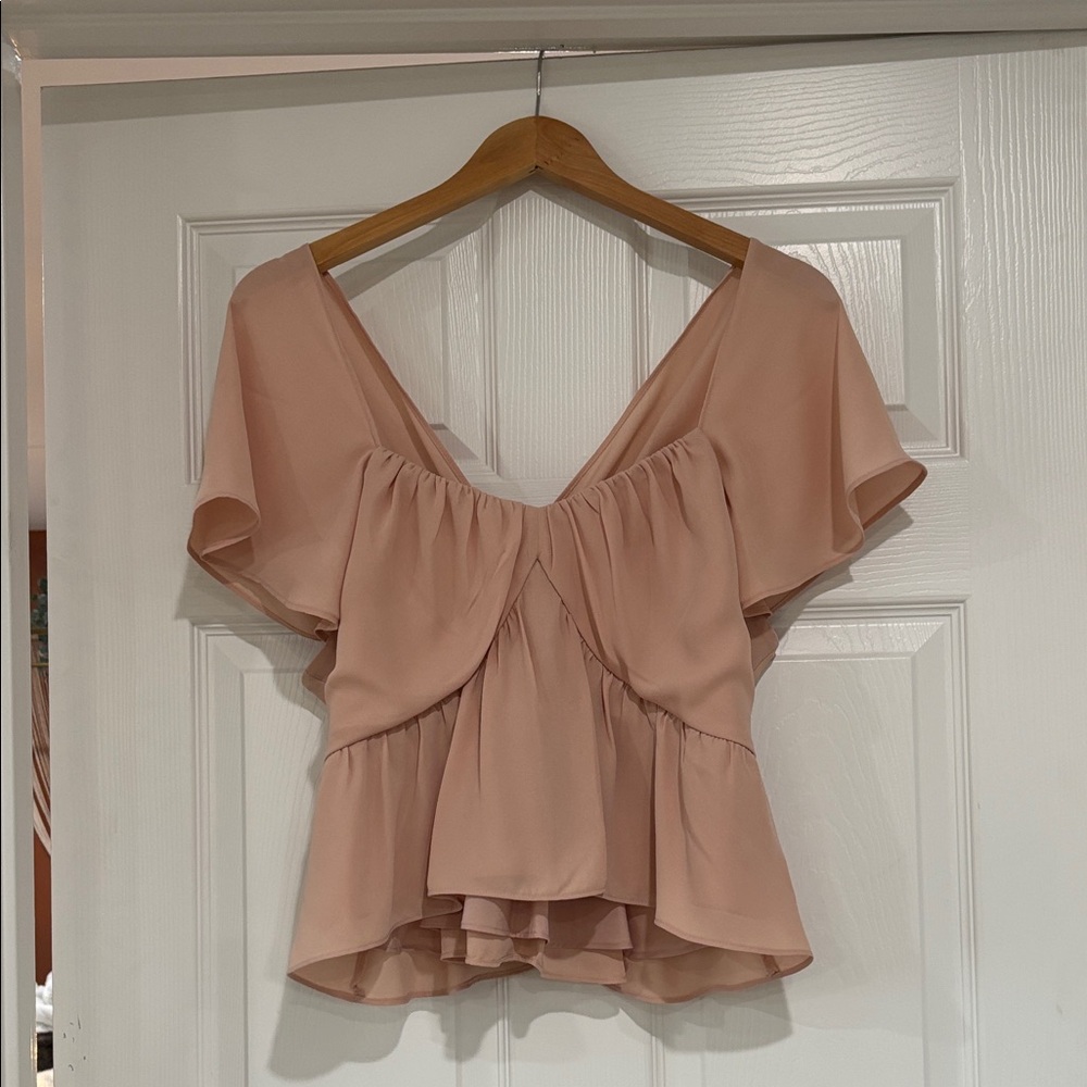 Express Women's Blouse in Blush Pink
